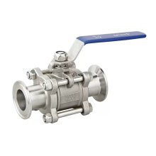Dn15 Dn20 Dn 25 3pc control Quick  installation of ball valve 304 316 stainless steel Ball valve 304  3pc clamped ball valve
